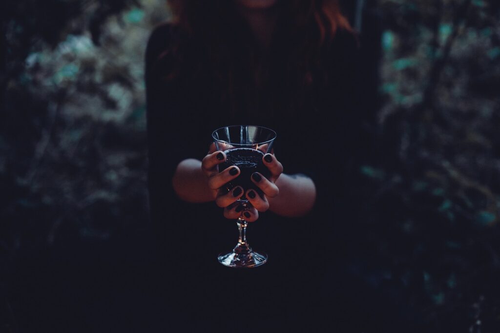 Mushroom spores used for ceremony chalice